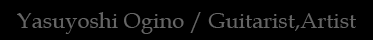 Guitarist/Composer,Artist 荻野やすよし