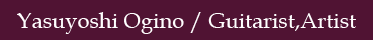 Guitarist/Composer,Artist 荻野やすよし